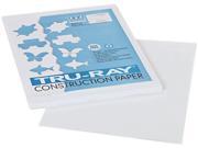 Pacon 103026 Tru Ray Construction Paper 76 lbs. 9 x 12 White 50 Sheets Pack