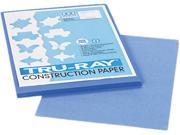 Pacon 103022 Tru Ray Construction Paper 76 lbs. 9 x 12 Blue 50 Sheets Pack