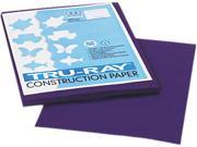 Pacon 103019 Tru Ray Construction Paper 76 lbs. 9 x 12 Purple 50 Sheets Pack