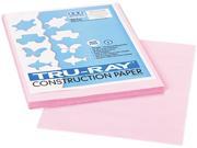 Pacon 103012 Tru Ray Construction Paper 76 lbs. 9 x 12 Pink 50 Sheets Pack