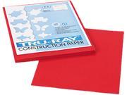 Pacon 102993 Tru Ray Construction Paper 76 lbs. 9 x 12 Holiday Red 50 Sheets Pack