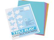 Pacon 102940 Tru Ray Construction Paper 76 lbs. 9 x 12 Assorted 50 Sheets Pack