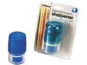 Officemate 30220 Twin Pencil Crayon Sharpener w Cap Assorted Colors 2 Pack