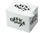 Office Snax STR5 Plastic Stir Sticks 5 Plastic White 1000 Box