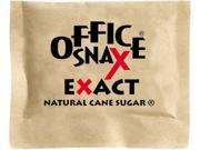 Office Snax 00063 Natural Cane Sugar 2000 Packets Carton