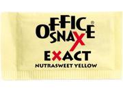 Office Snax 00062 Nutrasweet Yellow Sweetener 2000 Packets Carton
