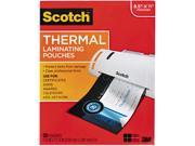 TP3854 50 Scotch Letter size thermal laminating pouches 3 mil 11 1 2 x 9 50 pack