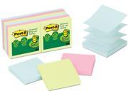 Post it Greener Notes R330RP 12AP Recycled Pop Up Notes Refill 3 x 3 Pastel 100 Sheets Pad 12 Pads Pack