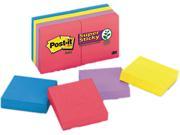Post it Notes Super Sticky 622 8SSAU Pads in Jewel Pop Colors Ninety 2 x 2 Sheets 8 Pads Pack