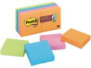 Post it Notes Super Sticky 622 8SSAN Pads in Electric Glow Colors Ninety 2 x 2 Sheets 8 Pads Pack