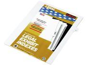 Kleer Fax 80007 80000 Series Legal Exhibit Index Dividers Side Tab G White 25 Pack