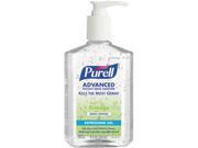 PURELL 9691 12 Green Certified Instant Hand Sanitizer Gel 8 oz Pump Bottle Clear