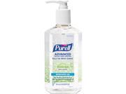 PURELL 3691 12 Green Certified Instant Hand Sanitizer Gel 12 oz Pump Bottle Clear