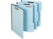 Globe Weis 61542 Folders Two Inch Expansion Two Fasteners 1 3 Cut Letter Light Blue 25 Box