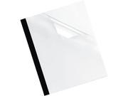 5222701 Fellowes Thermal Binding System Covers 30 Sheets 11 1 8 x 9 3 4 Clear Black 10 Pack