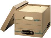 Bankers Box 1277601 Stor File Storage Box Letter Legal Lift off Lid Kraft Green 12 Carton