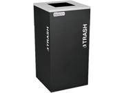 Ex Cell RC KDSQ TBLX Kaleidoscope Collection Recycling Receptacle 24 gal Black