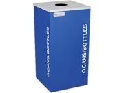 Ex Cell RC KDSQ CRYX Kaleidoscope Collection Recycling Receptacle 24 gal Royal Blue