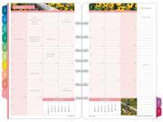 Day Timer 13486 1201 Garden Path Dated Two Page per Month Organizer Refill 5 1 2 x 8 1 2