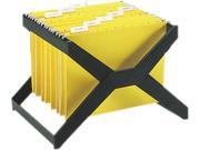 Deflect o XR206 X Rack Letter Legal Size Hanging File Plastic 16 x 12 x 11 Black