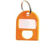 CARL 80078 Replacement Key Tags 3 4 x 1 Orange 8 Pack