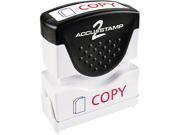 Accustamp2 035532 Accustamp2 Shutter Stamp with Microban Red Blue COPY 1 5 8 x 1 2