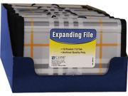 C line 58412 Expanding File Plaid Coupon 13 pockets 1.5 Exp. 1 EA
