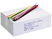 Chenille Kraft 9110 01 Jumbo Stems 12 x 6mm Metal Wire Polyester Assorted 1000 Box