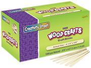 Chenille Kraft 3775 01 Natural Wood Craft Sticks 4 1 2 X 3 8 Natural Wood 1000 Box