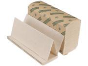 Boardwalk 10GREEN Green Folded Towels Multi Fold Natural White 9 1 8 x 9 1 2 200 Pack 20 Ctn