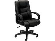 basyx VL131EN11 VL131 Executive High Back Chair Black Vinyl