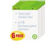 Post it Easel Pads 559RPVAD6 Self Stick Easel Pads 25 x 30 White 6 30 Sheet Pads Carton