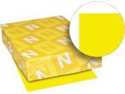 Wausau Paper Multipurpose Colored Paper 24lb 11 x 17 Solar Yellow 500 Sheets Ream