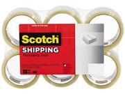 Scotch 3350 6 Lightweight Shipping Packaging Tape 1.88 x 54.6 yds Clear 6 Pack