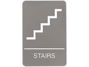 Headline Sign 5401 ADA Sign 6 x 9 Stairs Gray
