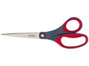 Scotch 1448 Precision Scissors Pointed 8 Length 3 1 8 Cut Gray Red