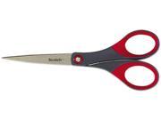 Scotch 1447 Precision Scissors Pointed 7 Length 2 1 2 Cut Gray Red