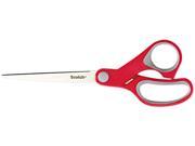 Scotch 1427 Multi Purpose Scissors Pointed 7 Length 3 3 8 Cut Red Gray