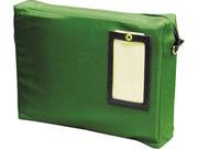 MMF Industries 2342411L02 Expandable Dark Green Transit Sack 14w x 11h x 3d