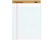 Tops 71533 The Legal Pad Plus Ruled Perforated Pads 8 12 x 11 3 4 White 12 Pack