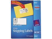 Avery 8363 Shipping Labels with TrueBlock Technology 2 x 4 White 500 Box