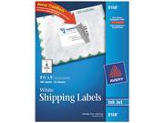 Shipping Labels w Ultrahold Ad Block Inkjet 3 1 2 x 5 White 100 Pack