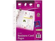 Business Card Pages 7HP 5 1 2 x8 1 2 8 Slot Pg 5 PK CL