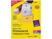 Round Glossy Clear Permanent Labels Laser Inkjet 1 2 3 dia 500 Pack