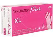 Medline PINK6077 Generation Pink Vinyl Gloves Pink X Large 90 Box