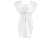 Medline NON24245 Disposable Patient Gowns 3 Ply T P T White 50 Carton