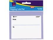 Avery 45280 Permanent Label Pads 3 x 4 White 40 Pack