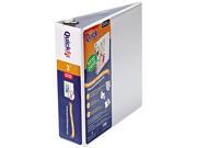 Stride 87050 Quick Fit D Ring View Binder 3 Capacity White