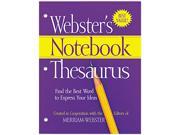 Merriam Webster FSP0573 Notebook Thesaurus Three Hole Punched Paperback 80 Pages