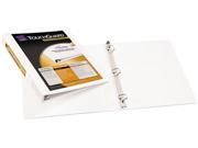 Avery 17141 Antimicrobial View Binder w One Touch EZD Rings 1 Capacity White
